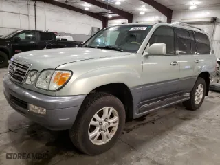 2004 Lexus LX 470 with VIN JTJHT00W843548361, listed as a Copart auction lot 76465204 with 257,543 mi miles and Salvage Title. Bid and sale history available at carsss.com. Image 1.