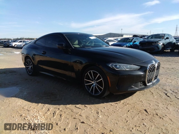 2021 BMW 4 Series 430i with VIN WBA53AP05MCF45415, listed as a Copart auction lot 77626274 with 113,090 mi miles and Clean Title. Bid and sale history available at DreamBid. Image 4.