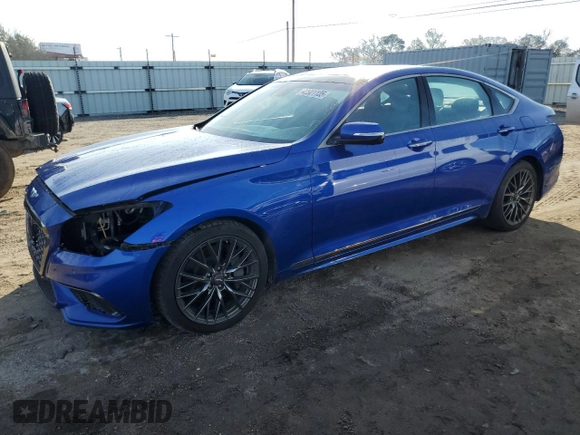 2020 Genesis G80 3.8L with VIN KMTFN4JE6LU328793, listed as a Copart auction lot 42921135 with 61,063 mi miles and Salvage Title. Bid and sale history available at DreamBid. Image 1.