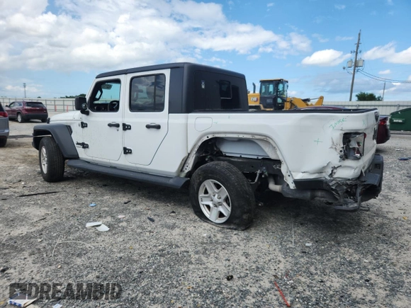2020 Jeep Gladiator Sport S with VIN 1C6JJTAG0LL109695, listed as a Copart auction lot 63112895 with 53,491 mi miles and Non repairable. Bid and sale history available at DreamBid. Image 2.