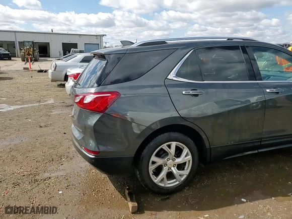 2018 Chevrolet Equinox Premier with VIN 2GNAXVEV0J6321621, listed as a Copart auction lot 50005125 with 110,061 mi miles and Salvage Title. Bid and sale history available at carsss.com. Image 15.