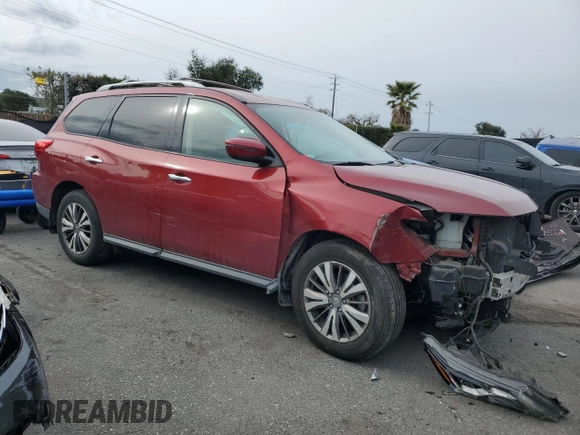 2018 Nissan Pathfinder SL with VIN 5N1DR2MN5JC658823, listed as a Copart auction lot 44978245 with 92,955 mi miles and Salvage Title. Bid and sale history available at carsss.com. Image 4.