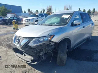 2017 Nissan Rogue SV with VIN KNMAT2MT7HP568955, listed as a IAAI auction lot 41529717 with 1 mi miles. Bid and sale history available at carsss.com. Image 2.