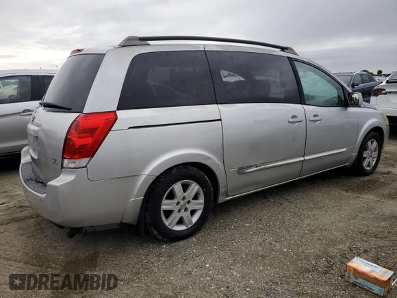 2005 Nissan Quest SL with VIN 5N1BV28U85N126383, listed as a Copart auction lot 75079764 with 0 mi miles and Salvage Title. Bid and sale history available at carsss.com. Image 3.