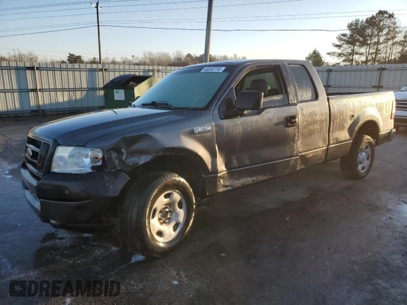2005 Ford F-150 STX with VIN 1FTRX12W55NA74096, listed as a Copart auction lot 48058755 with 354,826 mi miles and Salvage Title. Bid and sale history available at carsss.com. Image 1.