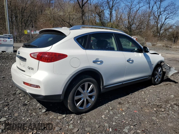 2017 Infiniti QX50 z VIN JN1BJ0RR6HM407304, wystawiony jako Copart lot #52094425 z przebiegiem 51 230 mil mil oraz Szkody całkowita. Historia ofert i sprzedaży dostępna na DreamBid. Obrazek 3.