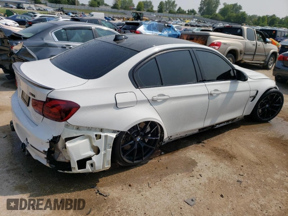 2018 BMW M3 z VIN WBS8M9C57J5J79220, wystawiony jako Copart lot #56683123 z przebiegiem 37 456 mil mil oraz . Historia ofert i sprzedaży dostępna na DreamBid. Obrazek 3.