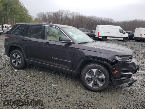 2022 Jeep Grand Cherokee with VIN 1C4RJYB61N8757034, listed as a Copart auction lot 42817095 with 23,396 mi miles and Salvage title. Bid and sale history available at DreamBid. Image 4.