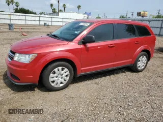 2015 Dodge Journey American Value with VIN 3C4PDCAB1FT587891, listed as a Copart auction lot 53388235 with 136,145 mi miles and Salvage Title. Bid and sale history available at DreamBid. Image 1.