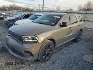2021 Dodge Durango GT Plus with VIN 1C4RDJDG3MC741109, listed as a Copart auction lot 43314785 with 55,084 mi miles and Salvage Title. Bid and sale history available at carsss.com. Image 1.