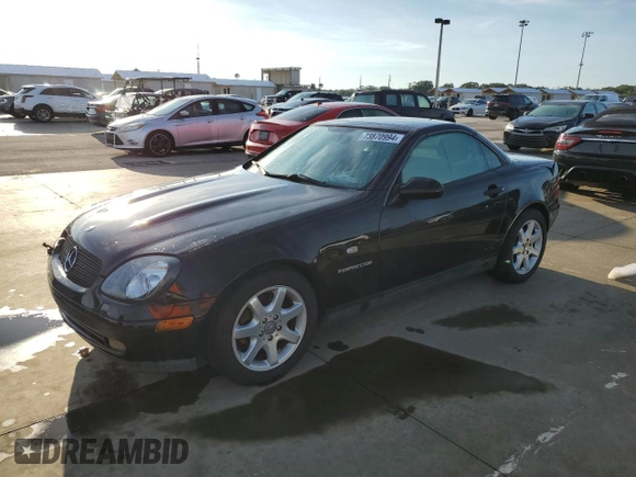1999 Mercedes-Benz SLK-Class with VIN WDBKK47F6XF107547, listed as a Copart auction lot 73870994 with 0 mi miles and Non Repairable. Bid and sale history available at carsss.com. Image 1.