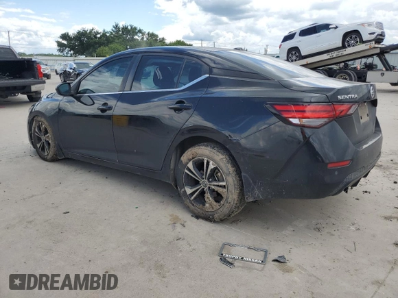 2021 Nissan Sentra SV with VIN 3N1AB8CV8MY329726, listed as a Copart auction lot 56601225 with 51,856 mi miles and Salvage Title. Bid and sale history available at DreamBid. Image 2.