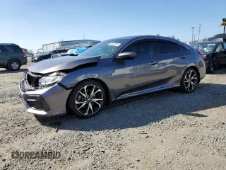 2018 Honda Civic Si z VIN 2HGFC1E50JH708405, wystawiony jako Copart lot #49444235 z przebiegiem 55 913 mil mil oraz Szkoda całkowita • Salvage title. Historia ofert i sprzedaży dostępna na DreamBid. Obrazek 1.
