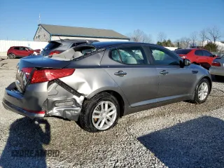 2013 Kia Optima LX z VIN 5XXGM4A76DG244326, wystawiony jako Copart lot #48129005 z przebiegiem 102 501 mil mil oraz Nie do naprawy • Non repairable. Historia ofert i sprzedaży dostępna na DreamBid. Obrazek 3.