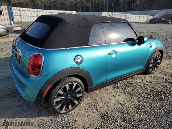 2021 MINI Convertible Cooper S with VIN WMWWJ5C03M3M96087, listed as a Copart auction lot 83090294 with NaN miles and Salvage Title. Bid and sale history available at carsss.com. Image 3.