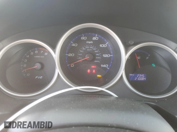 2008 Honda Fit Sport with VIN JHMGD37668S041570, listed as a Copart auction lot 45044285 with 210,084 mi miles and Salvage Title. Bid and sale history available at carsss.com. Image 9.