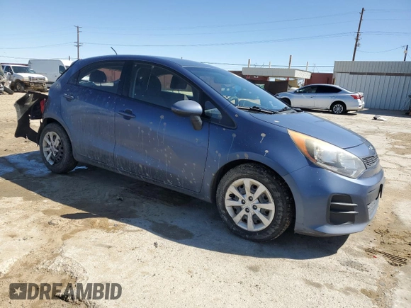2016 Kia Rio LX with VIN KNADM5A31G6640055, listed as a Copart auction lot 49358645 with 170,996 mi miles and Salvage Title. Bid and sale history available at carsss.com. Image 4.