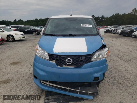 2020 Nissan NV200 SV with VIN 3N6CM0KN6LK695766, listed as a Copart auction lot 53389365 with Not provided miles and Salvage title. Bid and sale history available at DreamBid. Image 5.