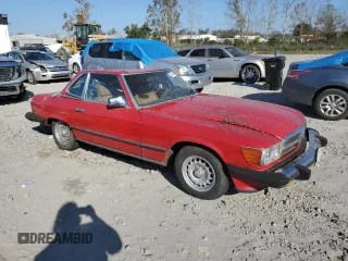 1982 Mercedes-Benz 380 with VIN WDBBA45A5CB014255, listed as a Copart auction lot 76545864 with 168,557 mi miles and Salvage Title. Bid and sale history available at carsss.com. Image 4.