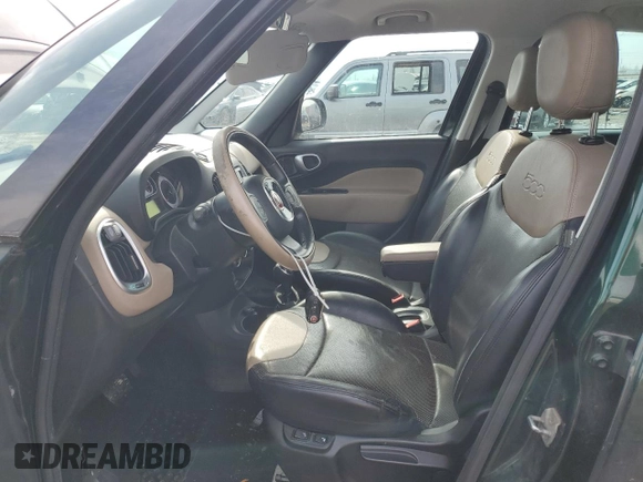 2015 FIAT 500L Lounge with VIN ZFBCFACH3FZ034699, listed as a Copart auction lot 46993955 with 66,238 mi miles and Salvage Title. Bid and sale history available at carsss.com. Image 7.