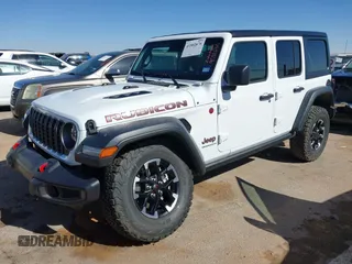 2025 Jeep Wrangler Rubicon with VIN 1C4PJXFN8SW527131, listed as a IAAI auction lot 41502676 with 1,051 mi miles and . Bid and sale history available at DreamBid. Image 17.