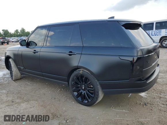 2020 Land Rover Range Rover with VIN SALGS5SE1LA400235, listed as a Copart auction lot 54454995 with 58,884 mi miles and Salvage title. Bid and sale history available at DreamBid. Image 2.