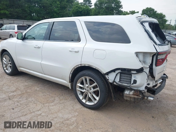 2022 Dodge Durango GT Plus with VIN 1C4RDHDGXNC103143, listed as a IAAI auction lot 42290646 with 109,130 mi miles and . Bid and sale history available at DreamBid. Image 3.