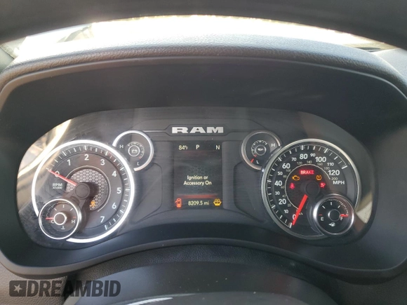 2024 Ram 2500 Tradesman with VIN 3C6UR4HJ2RG328449, listed as a Copart auction lot 51104785 with 8,209 mi miles and Salvage Title. Bid and sale history available at carsss.com. Image 9.