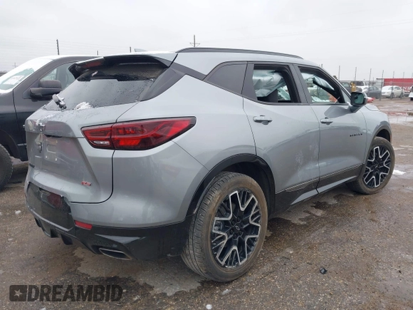 2023 Chevrolet Blazer RS with VIN 3GNKBERS5PS140222, listed as a IAAI auction lot 41272096 with 16,188 mi miles and . Bid and sale history available at DreamBid. Image 4.