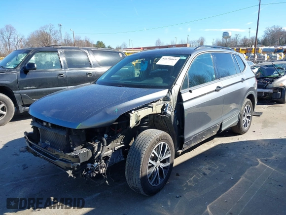 2021 Volkswagen Tiguan S with VIN 3VV1B7AX1MM044788, listed as a IAAI auction lot 41678069 with 91,665 mi miles and . Bid and sale history available at DreamBid. Image 18.