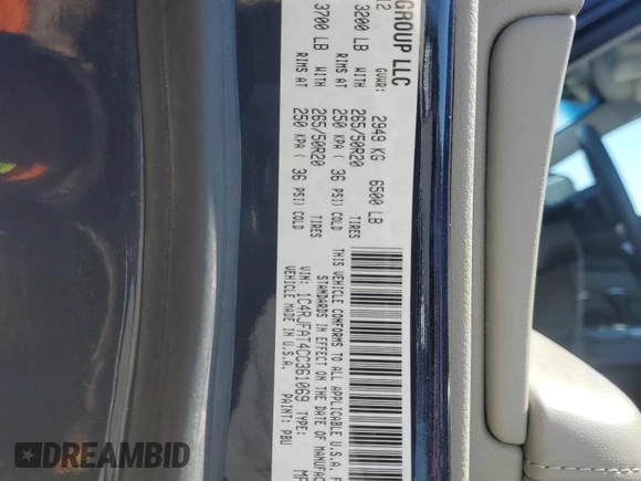 2012 Jeep Grand Cherokee Laredo with VIN 1C4RJFAT4CC361069, listed as a Copart auction lot 47476485 with 115,840 mi miles and Salvage Title. Bid and sale history available at carsss.com. Image 16.