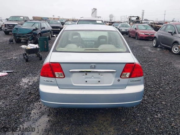 2003 Honda Civic Hybrid with VIN JHMES95693S020031, listed as a IAAI auction lot 41602128 with 176,766 mi miles. Bid and sale history available at carsss.com. Image 16.