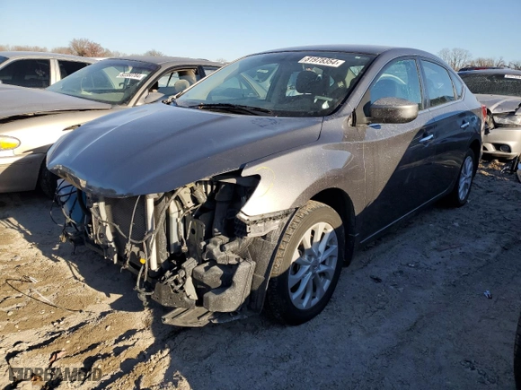 2019 Nissan Sentra S with VIN 3N1AB7AP4KY252901, listed as a Copart auction lot 81978354 with 81,036 mi miles and Salvage Title. Bid and sale history available at carsss.com. Image 1.