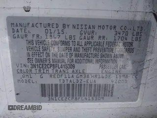 2015 Nissan Note S Plus с VIN 3N1CE2CP8FL415309, выставлен на аукционе IAAI как лот 41411840 с пробегом 61 379 миль миль и . История ставок и продаж доступна на DreamBid. Изображение 9.