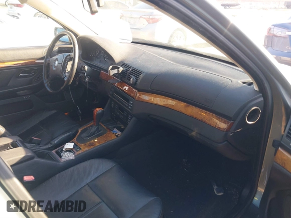 2001 BMW 5 Series 525i with VIN WBADT43401GX23027, listed as a IAAI auction lot 41488393 with 200,960 mi miles and . Bid and sale history available at DreamBid. Image 4.
