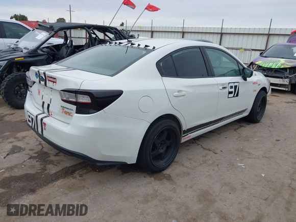 2022 Subaru Impreza with VIN 4S3GKAA62N1609335, listed as a IAAI auction lot 41090418 with 33,985 mi miles and . Bid and sale history available at DreamBid. Image 4.