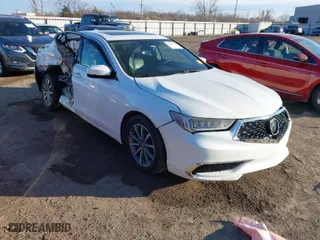 2018 Acura TLX with VIN 19UUB1F32JA000145, listed as a IAAI auction lot 41244292 with 83,254 mi miles. Bid and sale history available at carsss.com. Image 1.