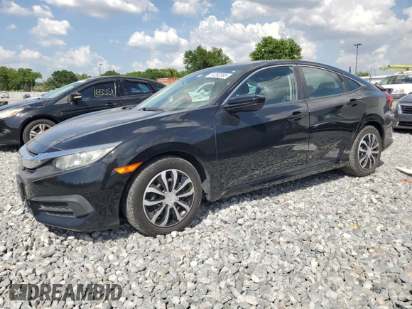 2017 Honda Civic Sedan LX with VIN 2HGFC2F5XHH575909, listed as a Copart auction lot 51292595 with 77,118 mi miles and Salvage Title. Bid and sale history available at carsss.com. Image 1.