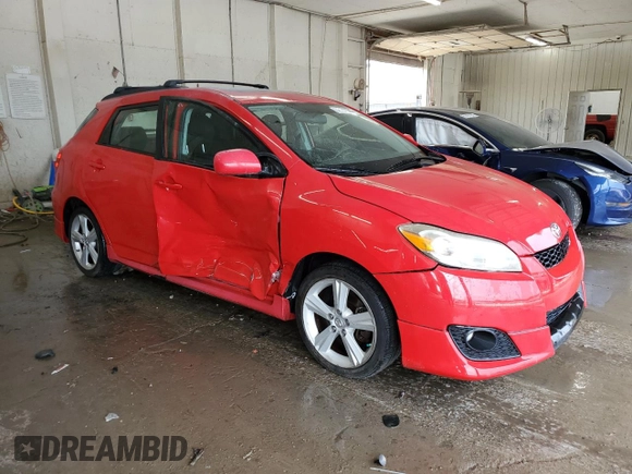 2009 Toyota Matrix S with VIN 2T1KE40E69C012797, listed as a Copart auction lot 62181605 with 174,599 mi miles and Salvage title. Bid and sale history available at DreamBid. Image 4.