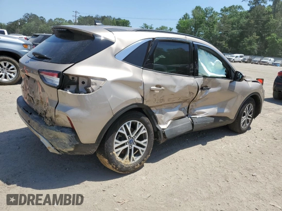 2021 Ford Escape SEL z VIN 1FMCU0H63MUB08827, wystawiony jako Copart lot #53535125 z przebiegiem Nie podano mil oraz Szkoda całkowita • Salvage title. Historia ofert i sprzedaży dostępna na DreamBid. Obrazek 3.