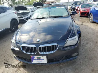 2010 BMW 6 Series 650i with VIN WBAEB5C52AC224680, listed as a Copart auction lot 74265734 with 0 mi miles and Salvage Title. Bid and sale history available at carsss.com. Image 5.