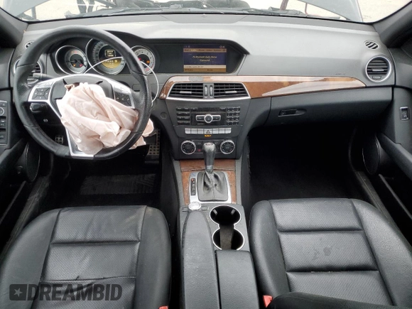 2012 Mercedes-Benz C 300 Sport with VIN WDDGF8BBXCR193158, listed as a Copart auction lot 57283155 with 108,486 mi miles and Salvage title. Bid and sale history available at DreamBid. Image 8.