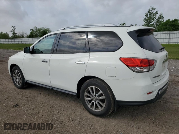 2015 Nissan Pathfinder S с VIN 5N1AR2MN4FC710209, выставлен на аукционе Copart как лот 51515215 с пробегом 64 706 миль миль и Списание • Salvage title. История ставок и продаж доступна на DreamBid. Изображение 2.