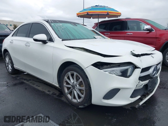 2021 Mercedes-Benz A 220 with VIN W1K3G4EB6MJ267160, listed as a IAAI auction lot 41773204 with 56,827 mi miles and . Bid and sale history available at DreamBid. Image 1.