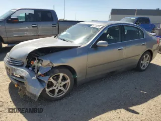 2004 Infiniti G35 w/Leather z VIN JNKCV51F34M713406, wystawiony jako Copart lot #58996335 z przebiegiem 201 088 mil mil oraz Szkoda całkowita • Salvage title. Historia ofert i sprzedaży dostępna na DreamBid. Obrazek 1.