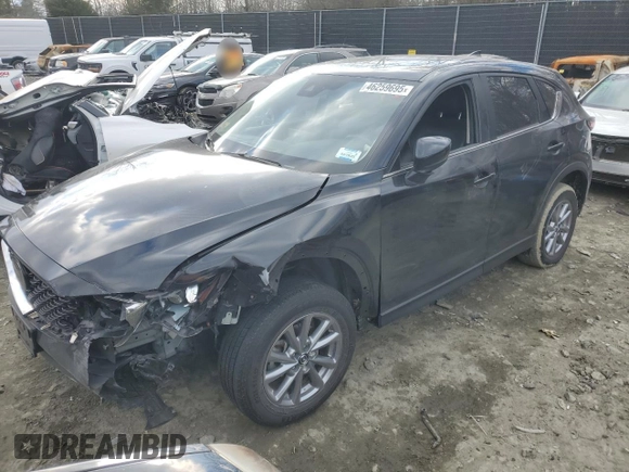 2023 Mazda CX-5 2.5 S Preferred Package with VIN JM3KFBCM1P0144319, listed as a Copart auction lot 46259695 with 34,642 mi miles and Salvage Title. Bid and sale history available at carsss.com. Image 1.