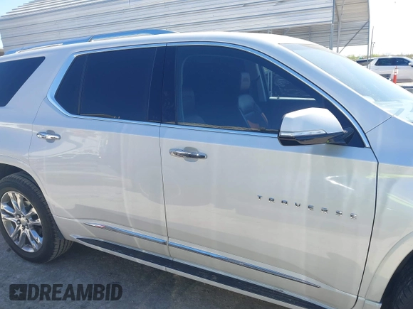 2018 Chevrolet Traverse High Country with VIN 1GNEVKKW8JJ216251, listed as a IAAI auction lot 41850824 with 85,432 mi miles and . Bid and sale history available at DreamBid. Image 13.