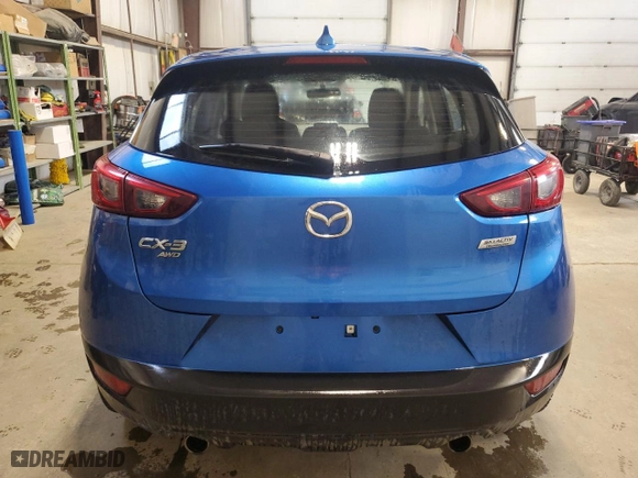 2017 Mazda CX-3 Sport with VIN JM1DKFB73H0142847, listed as a Copart auction lot 52140845 with 90,247 mi miles and Salvage Title. Bid and sale history available at carsss.com. Image 6.