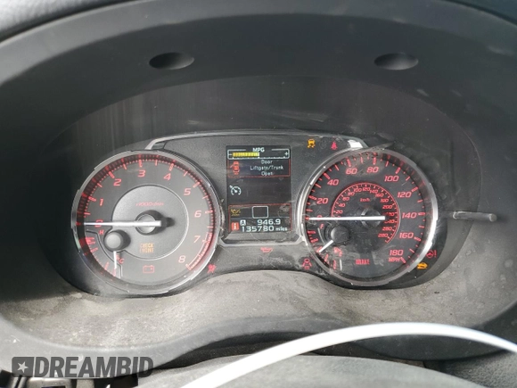 2016 Subaru WRX Premium z VIN JF1VA1F66G9831485, wystawiony jako Copart lot #46798295 z przebiegiem 135 780 mil mil oraz Czysty tytuł • Clean title. Historia ofert i sprzedaży dostępna na DreamBid. Obrazek 9.