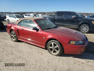 2004 Ford Mustang Deluxe with VIN 1FAFP44684F168134, listed as a Copart auction lot 46898385 with 124,391 mi miles and Salvage Title. Bid and sale history available at carsss.com. Image 4.